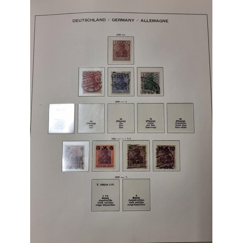 555 - STAMP COLLECTION: GERMANY: a comprehensive and neatly arranged collection of German stamps and posta... 