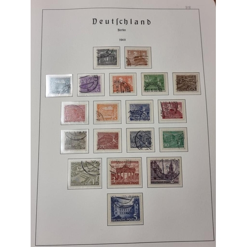 555 - STAMP COLLECTION: GERMANY: a comprehensive and neatly arranged collection of German stamps and posta... 