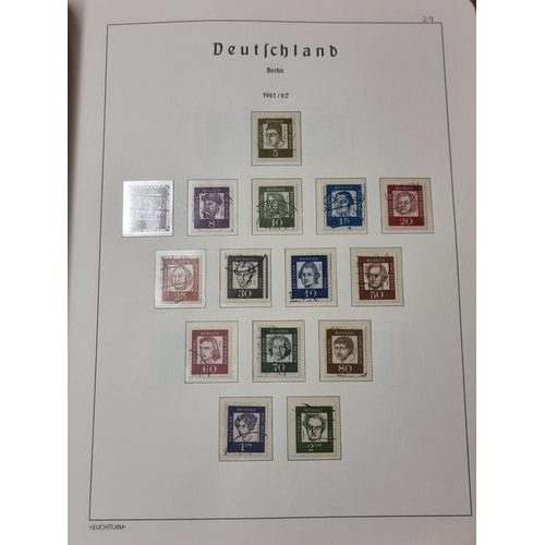 555 - STAMP COLLECTION: GERMANY: a comprehensive and neatly arranged collection of German stamps and posta... 