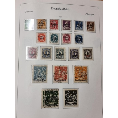 555 - STAMP COLLECTION: GERMANY: a comprehensive and neatly arranged collection of German stamps and posta... 