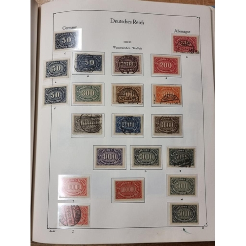 555 - STAMP COLLECTION: GERMANY: a comprehensive and neatly arranged collection of German stamps and posta... 