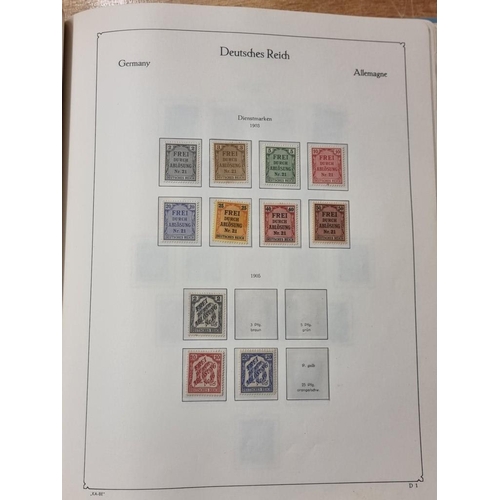 555 - STAMP COLLECTION: GERMANY: a comprehensive and neatly arranged collection of German stamps and posta... 