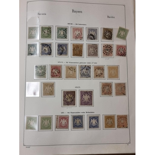 555 - STAMP COLLECTION: GERMANY: a comprehensive and neatly arranged collection of German stamps and posta... 