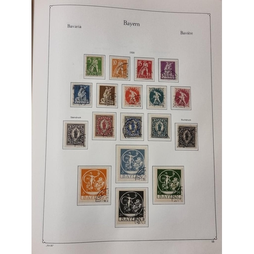 555 - STAMP COLLECTION: GERMANY: a comprehensive and neatly arranged collection of German stamps and posta... 