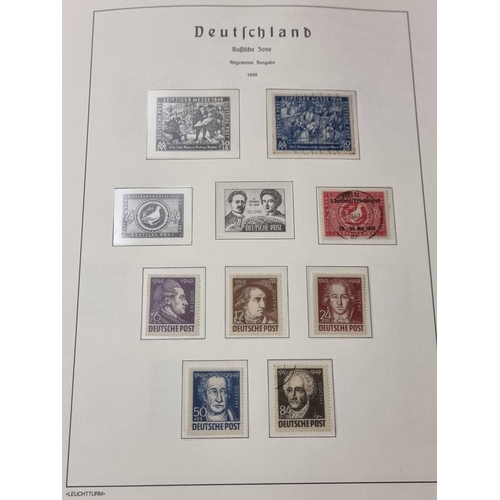 555 - STAMP COLLECTION: GERMANY: a comprehensive and neatly arranged collection of German stamps and posta... 