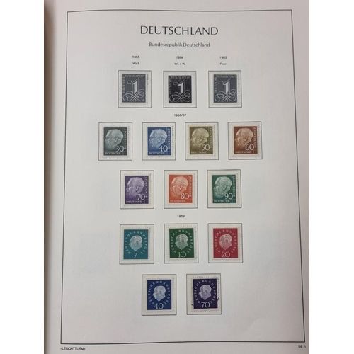 555 - STAMP COLLECTION: GERMANY: a comprehensive and neatly arranged collection of German stamps and posta... 