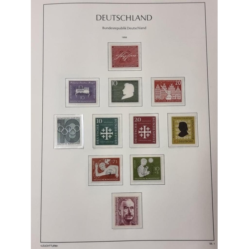 555 - STAMP COLLECTION: GERMANY: a comprehensive and neatly arranged collection of German stamps and posta... 