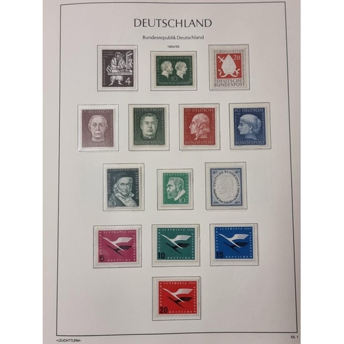 555 - STAMP COLLECTION: GERMANY: a comprehensive and neatly arranged collection of German stamps and posta... 