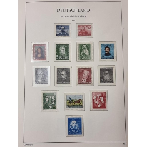 555 - STAMP COLLECTION: GERMANY: a comprehensive and neatly arranged collection of German stamps and posta... 