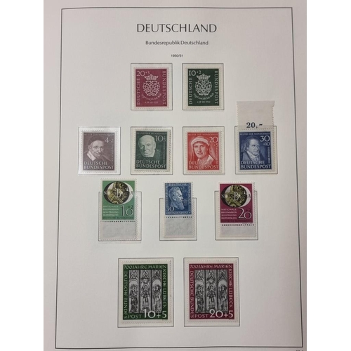 555 - STAMP COLLECTION: GERMANY: a comprehensive and neatly arranged collection of German stamps and posta... 