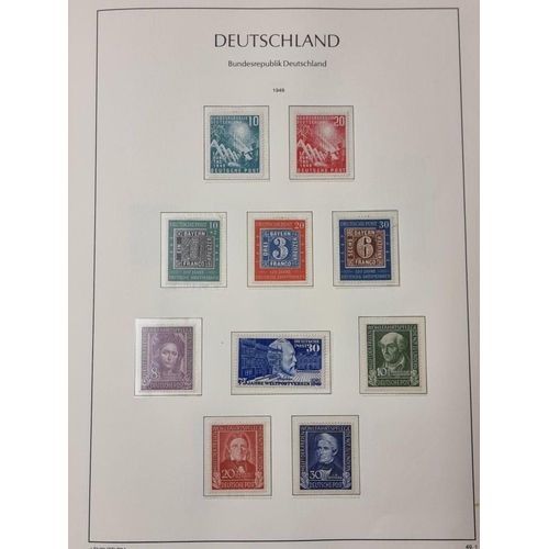 555 - STAMP COLLECTION: GERMANY: a comprehensive and neatly arranged collection of German stamps and posta... 