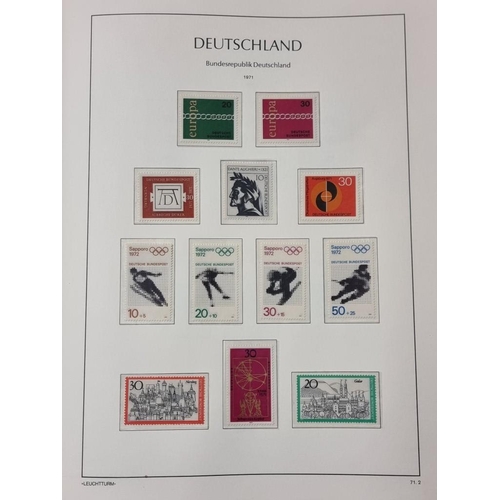 555 - STAMP COLLECTION: GERMANY: a comprehensive and neatly arranged collection of German stamps and posta... 