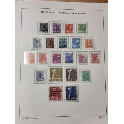 555 - STAMP COLLECTION: GERMANY: a comprehensive and neatly arranged collection of German stamps and posta... 