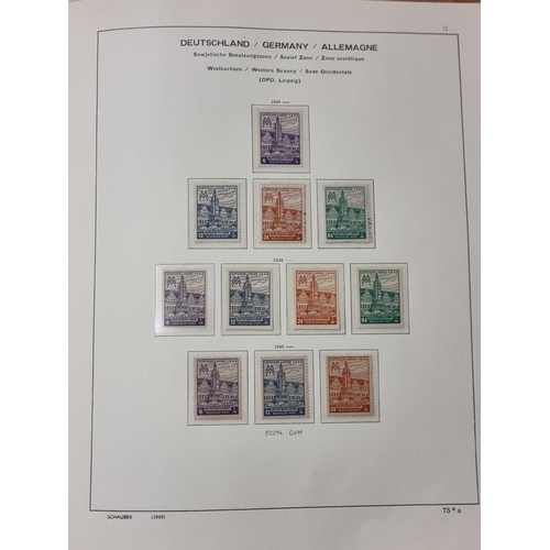 555 - STAMP COLLECTION: GERMANY: a comprehensive and neatly arranged collection of German stamps and posta... 