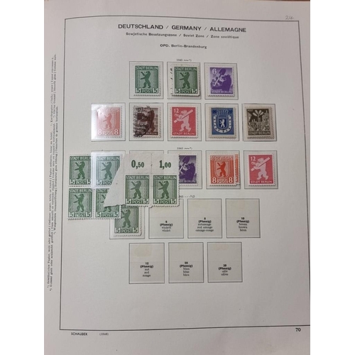 555 - STAMP COLLECTION: GERMANY: a comprehensive and neatly arranged collection of German stamps and posta... 