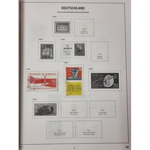 555 - STAMP COLLECTION: GERMANY: a comprehensive and neatly arranged collection of German stamps and posta... 