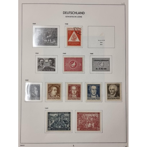 555 - STAMP COLLECTION: GERMANY: a comprehensive and neatly arranged collection of German stamps and posta... 