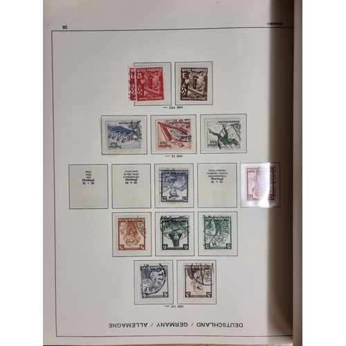 555 - STAMP COLLECTION: GERMANY: a comprehensive and neatly arranged collection of German stamps and posta... 