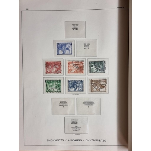 555 - STAMP COLLECTION: GERMANY: a comprehensive and neatly arranged collection of German stamps and posta... 