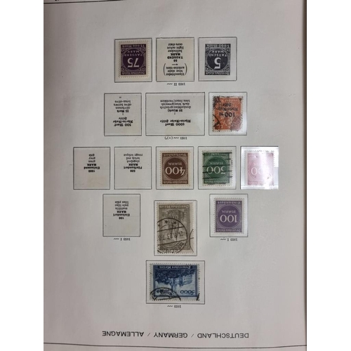 555 - STAMP COLLECTION: GERMANY: a comprehensive and neatly arranged collection of German stamps and posta... 