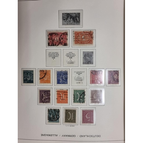 555 - STAMP COLLECTION: GERMANY: a comprehensive and neatly arranged collection of German stamps and posta... 