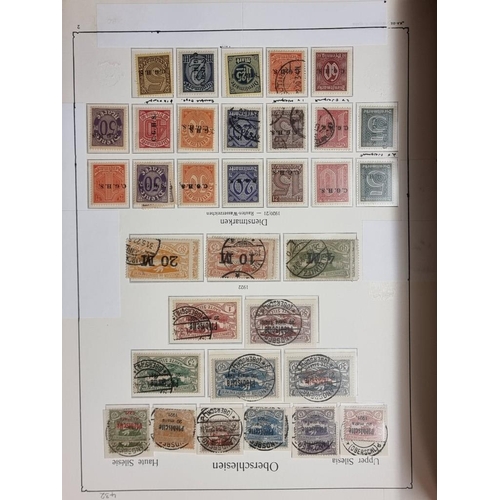 555 - STAMP COLLECTION: GERMANY: a comprehensive and neatly arranged collection of German stamps and posta... 