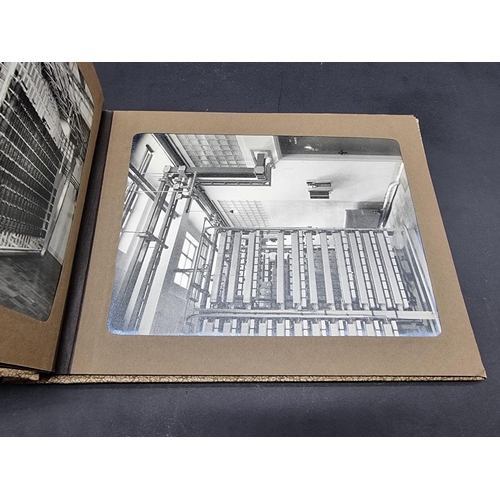 556 - HORSHAM AUTOMATIC EXCHANGE: album of 10 b&w photographs showing the newly constructed facil... 