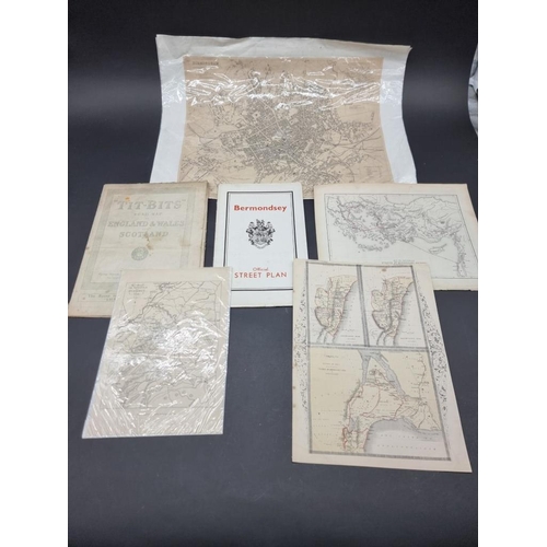 561 - MAPS & PLANS: collection of approx 120 maps and plans, 18th-20thc, domestic and world, vari... 