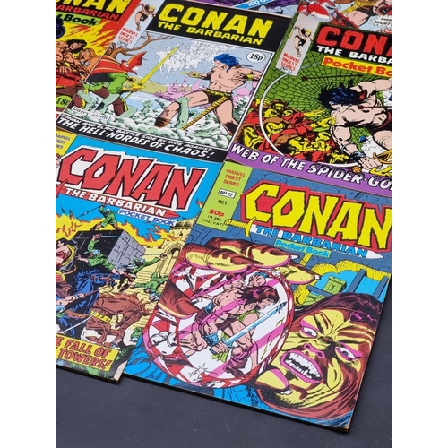 572 - CONAN THE BARBARIAN POCKET BOOK: numbers 1-13, Marvel Digest Series, 1980, VG with minor wear, ... 