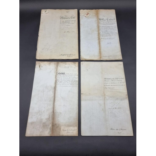 579 - DOCUMENTS ON PAPER: a large quantity in box, mainly 18th-19thc, some with later research notes ... 