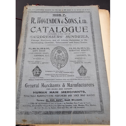 611 - TRADE CATALOGUES: HAIRDRESSERS REQUISITES: a group of 3 trade catalogues of hairdresser's sundries, ... 