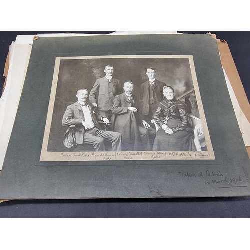 612 - BOX: containing misc. ephemera and cuttings, some relating to O'Rorke families of Wicklow, Nott... 