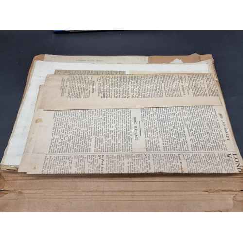 612 - BOX: containing misc. ephemera and cuttings, some relating to O'Rorke families of Wicklow, Nott... 