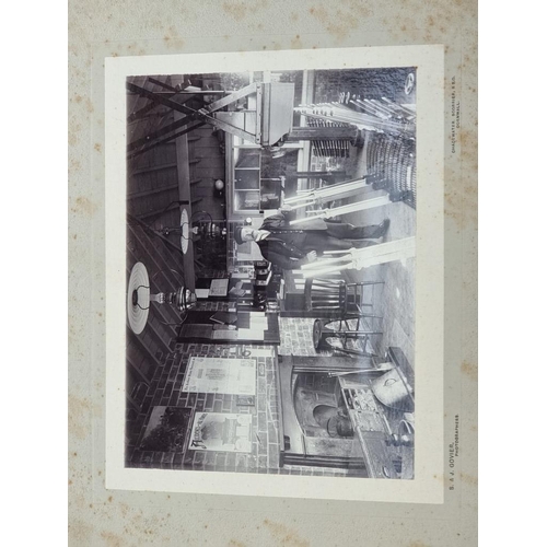 620 - CORNWALL: RAILWAYS: albumen print photograph of signalman in box at unidentified Cornish station by ... 