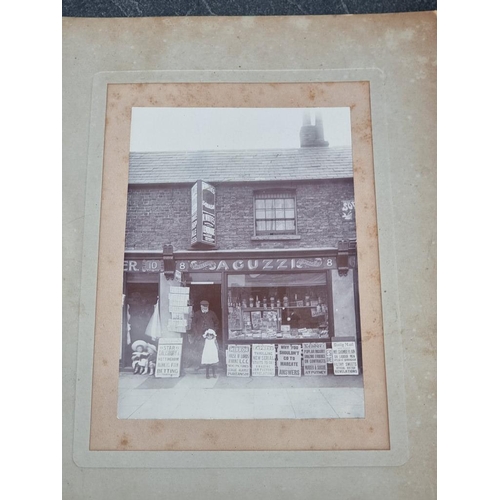 620 - CORNWALL: RAILWAYS: albumen print photograph of signalman in box at unidentified Cornish station by ... 