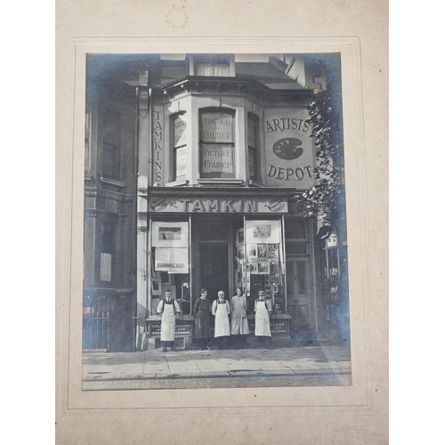 620 - CORNWALL: RAILWAYS: albumen print photograph of signalman in box at unidentified Cornish station by ... 