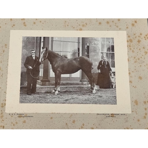 620 - CORNWALL: RAILWAYS: albumen print photograph of signalman in box at unidentified Cornish station by ... 