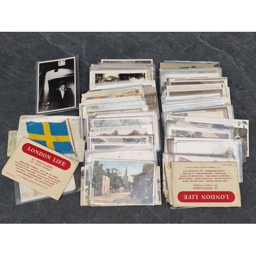 621 - POSTCARDS: miscellany of approx 230+ cards, including some Worthing/Lancing interest, in tin.&n... 