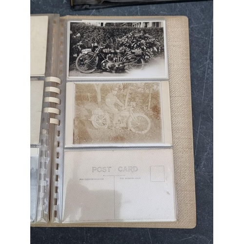 625 - POSTCARDS: TRANSPORT: a collection housed in 3 albums, comprising railways (cross-period, many ... 