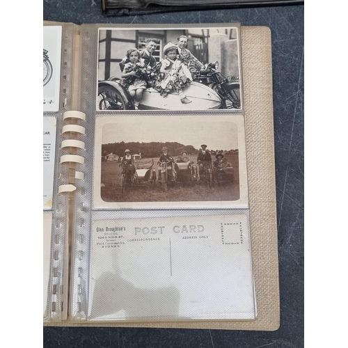 625 - POSTCARDS: TRANSPORT: a collection housed in 3 albums, comprising railways (cross-period, many ... 