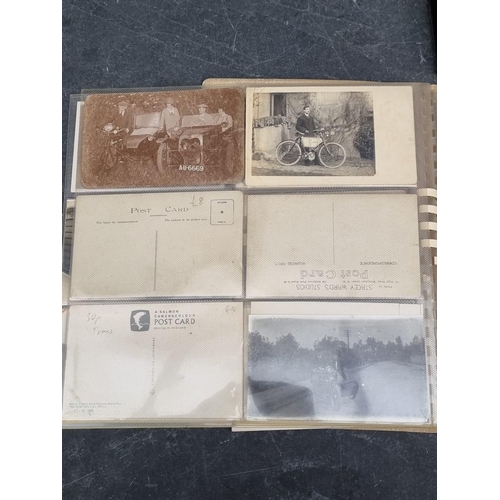 625 - POSTCARDS: TRANSPORT: a collection housed in 3 albums, comprising railways (cross-period, many ... 