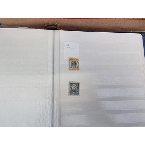 642 - STAMPS: a quantity, in 6 albums, to include Old-Time Collection in 2 albums. (Box)... 