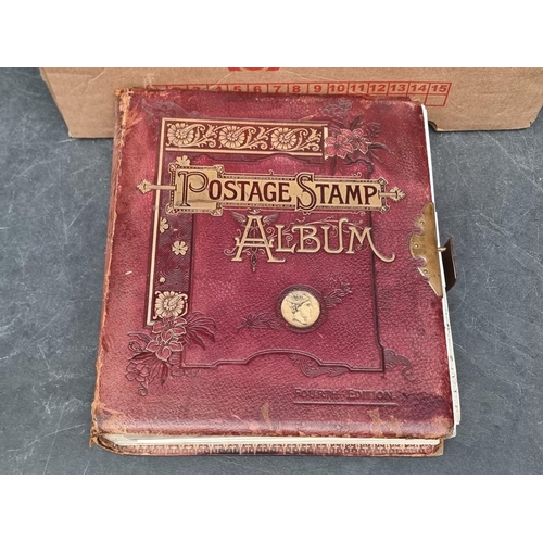 642 - STAMPS: a quantity, in 6 albums, to include Old-Time Collection in 2 albums. (Box)... 