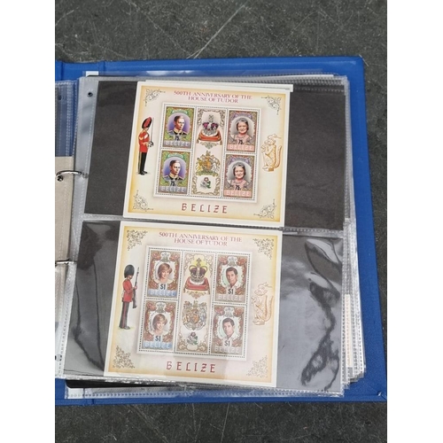 646 - STAMPS: collection in 3 albums, to include 2 albums of QEII commemoratives, mint and in sheets,... 