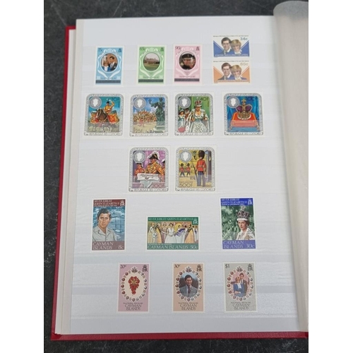 646 - STAMPS: collection in 3 albums, to include 2 albums of QEII commemoratives, mint and in sheets,... 