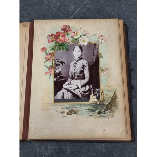 647 - CARTE DE VISITE: quantity in 2 period albums: plus snapshot album, Switzerland. (3)... 