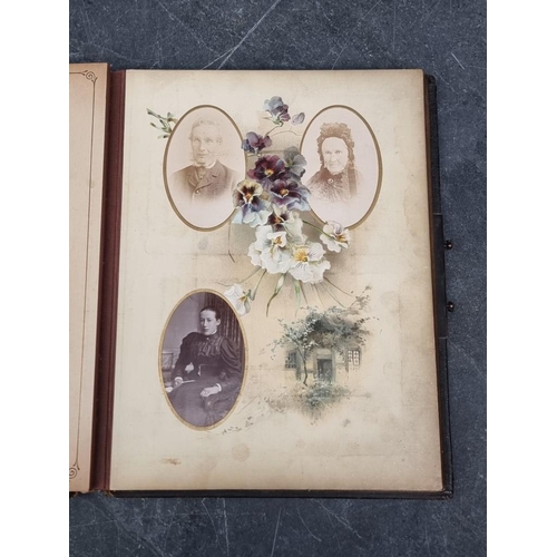 647 - CARTE DE VISITE: quantity in 2 period albums: plus snapshot album, Switzerland. (3)... 