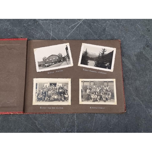 647 - CARTE DE VISITE: quantity in 2 period albums: plus snapshot album, Switzerland. (3)... 