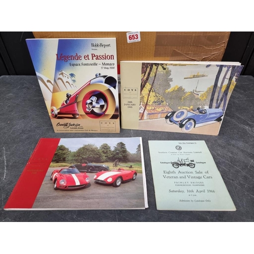 653 - AUTOMOBILIA: a collection of approx 60 catalogues for specialist and general vehicle auctions, ... 