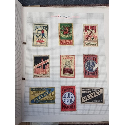 655 - EPHEMERA & STAMPS: 5 old albums containing cigarette and tea cards, with some postcards; to... 